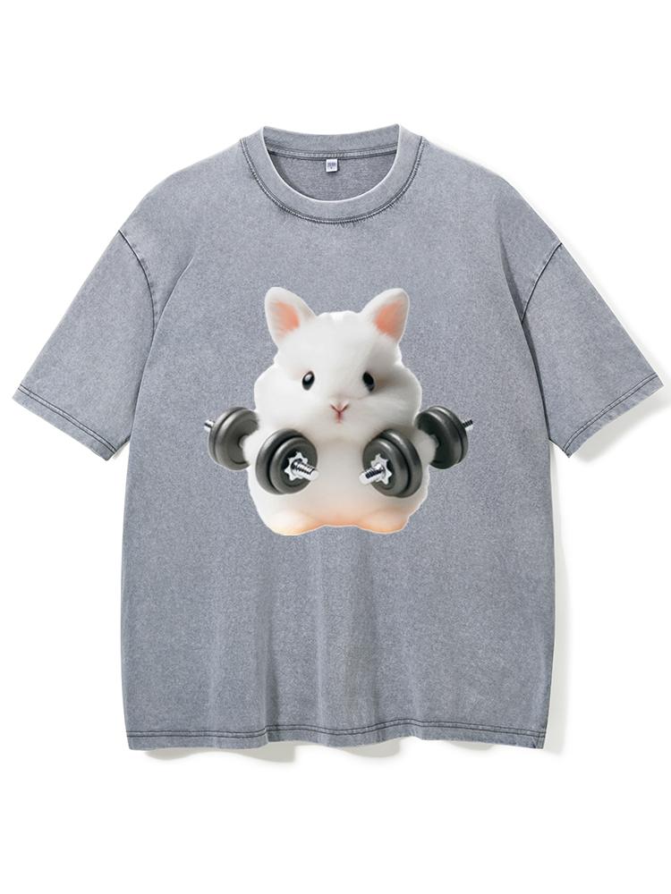 Gym Rabbit Washed Gym Shirt