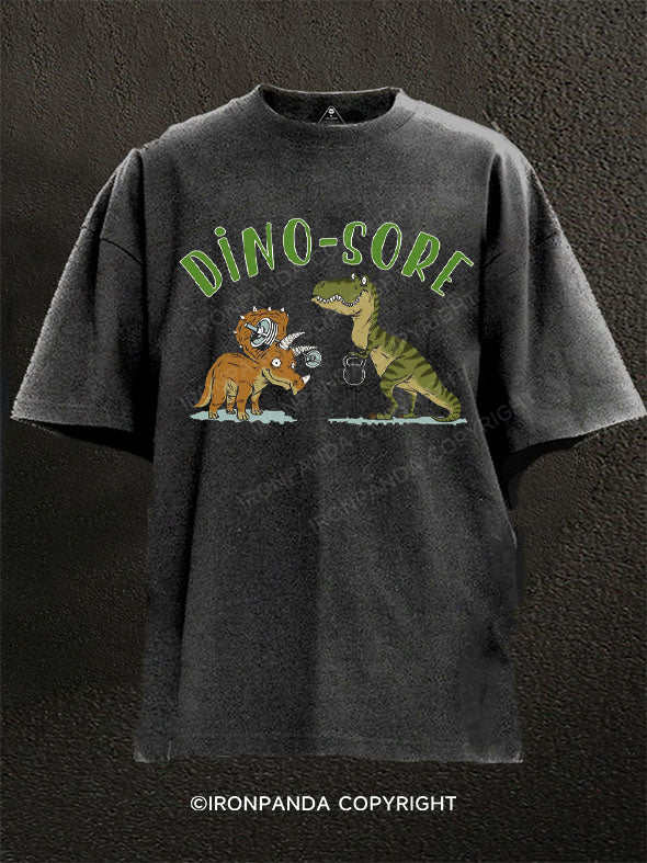 Dino-Sore workout Washed Gym Shirt
