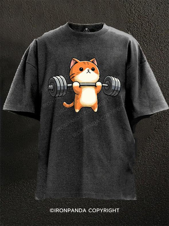 Light Weight CAT Washed Gym Shirt