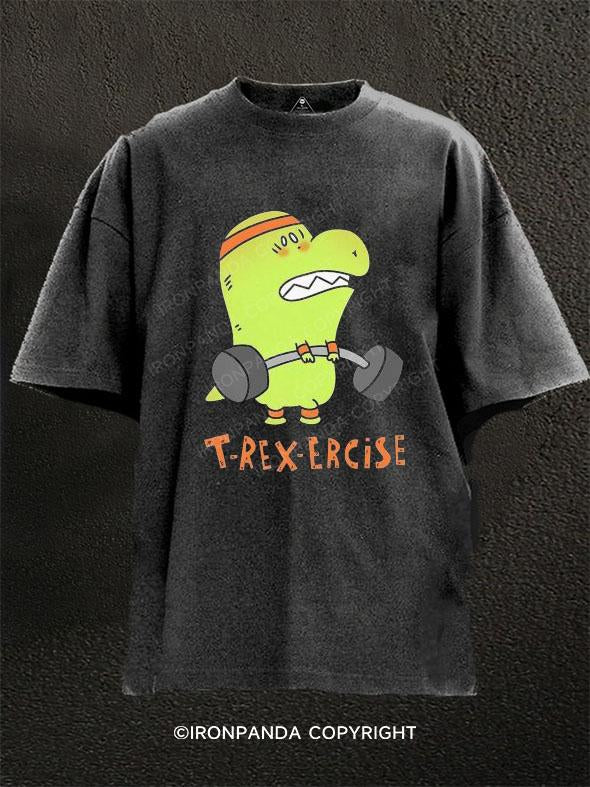 T-Rex-Ercise Washed Gym Shirt