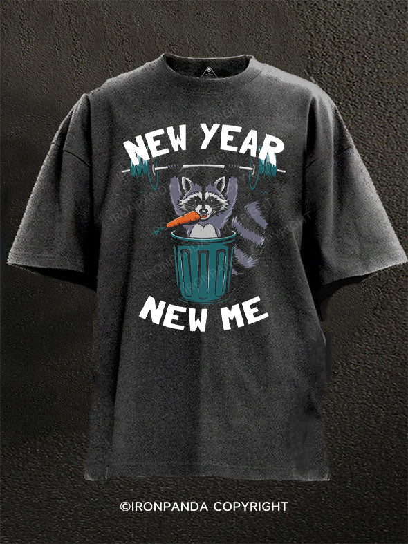 Raccoon trash Washed Gym Shirt