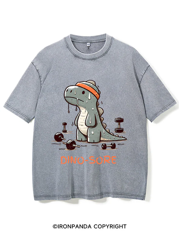 T- Rex - Dino-Sore Washed Gym Shirt