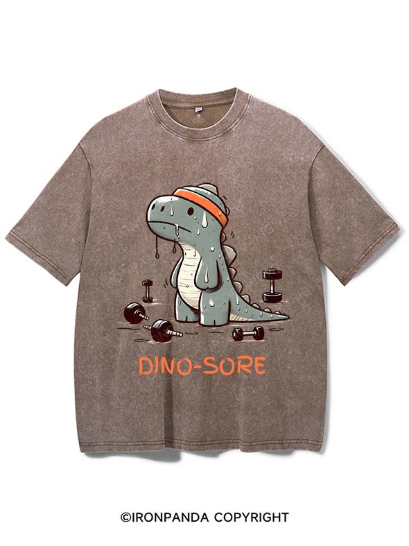 T- Rex - Dino-Sore Washed Gym Shirt