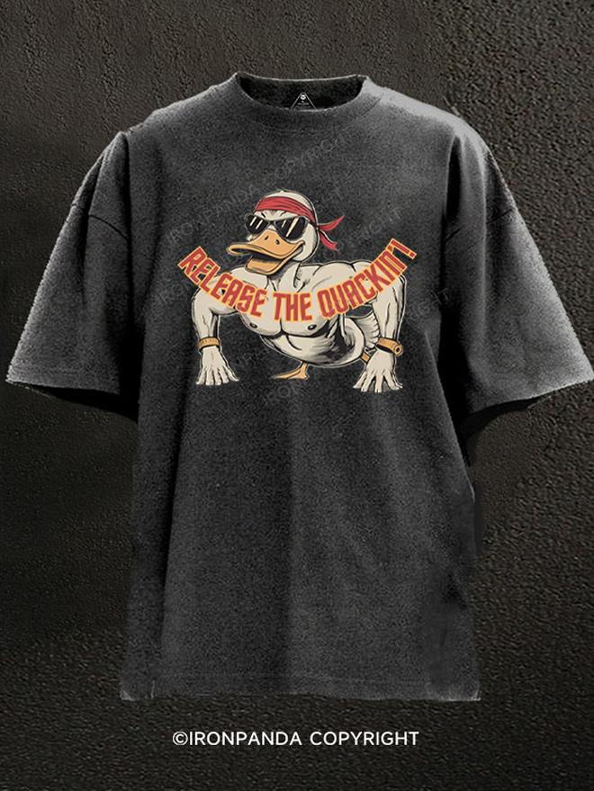 Release The Quackin Workout Washed Gym Shirt