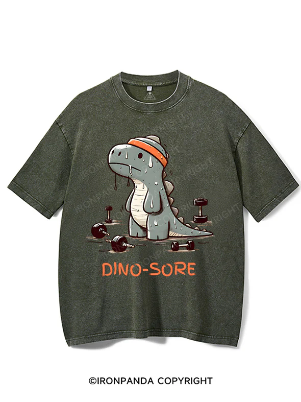 T- Rex - Dino-Sore Washed Gym Shirt