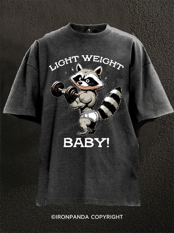 light weight baby,raccoon Washed Gym Shirt