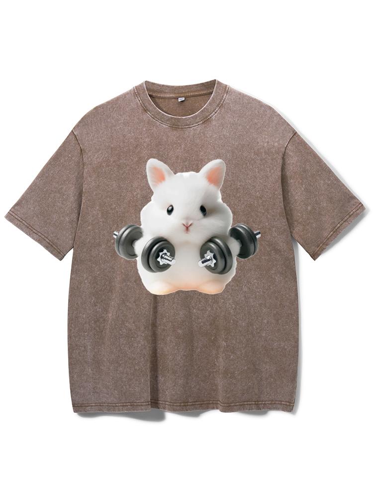 Gym Rabbit Washed Gym Shirt