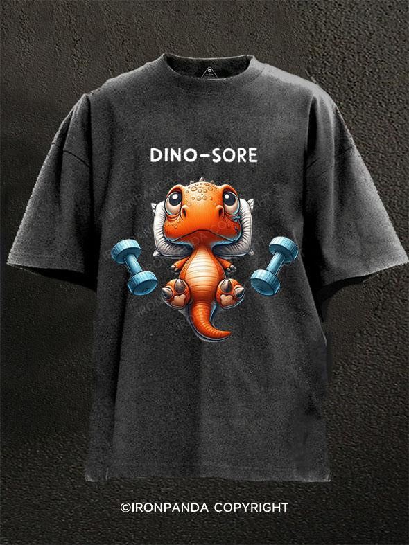 Dino sore Washed Gym Shirt