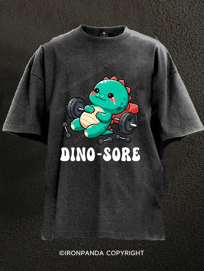 dino-sore Washed Gym Shirt
