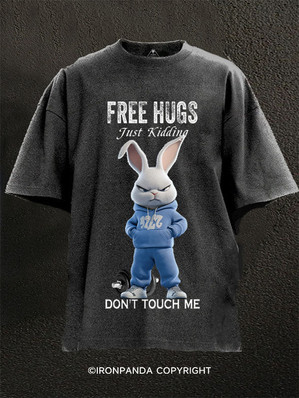 free hugs rabbit  Washed Gym Shirt